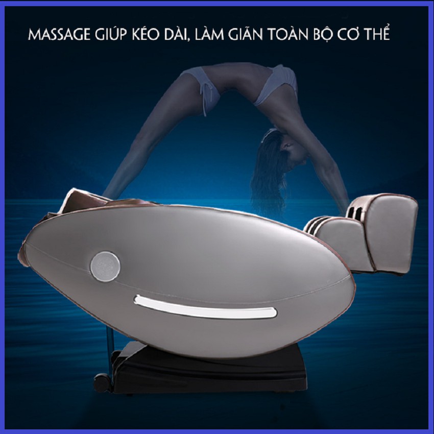 Ghế MASSAGE toàn thân cao cấp giúp thư giãn, trị liệu. Điều khiển cảm ứng, kết nối bluetooth hệ thống loa vòm thế hệ mới