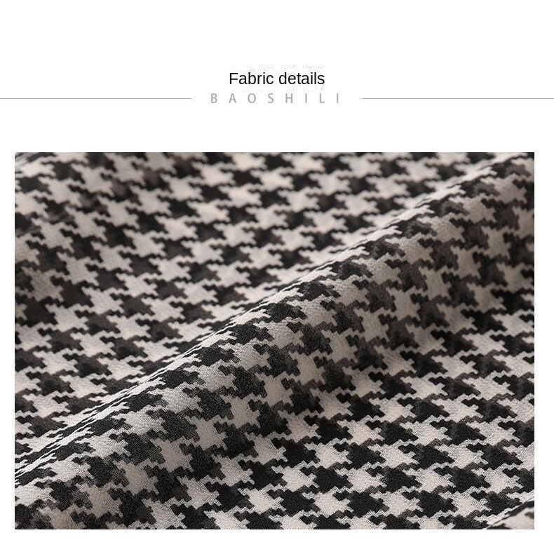 Áo Sơ Mi Chiffon Mỏng Tay Ngắn Dáng Ôm In Họa Tiết Houndstooth 2022 Thời Trang Mùa Hè Cho Nữ