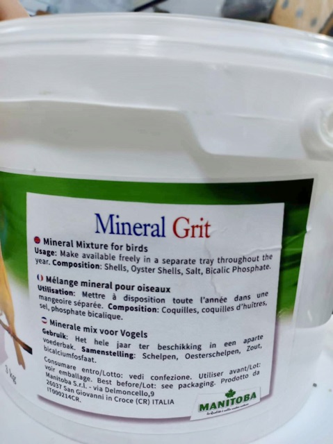 Khoáng Mineral Grit cho yến , Finch , vẹt 100g/15k