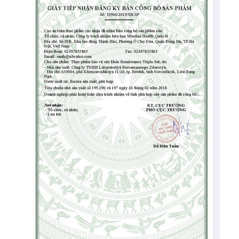 BỘ 3 THẢI ĐỘC THANH LỌC CƠ THỂ Siberia | Thế Giới Skin Care