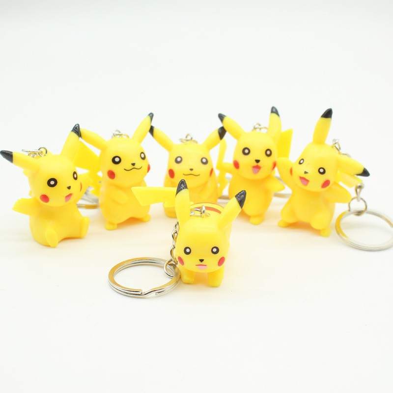 Bộ 6 Móc Khóa Hình Pikachu