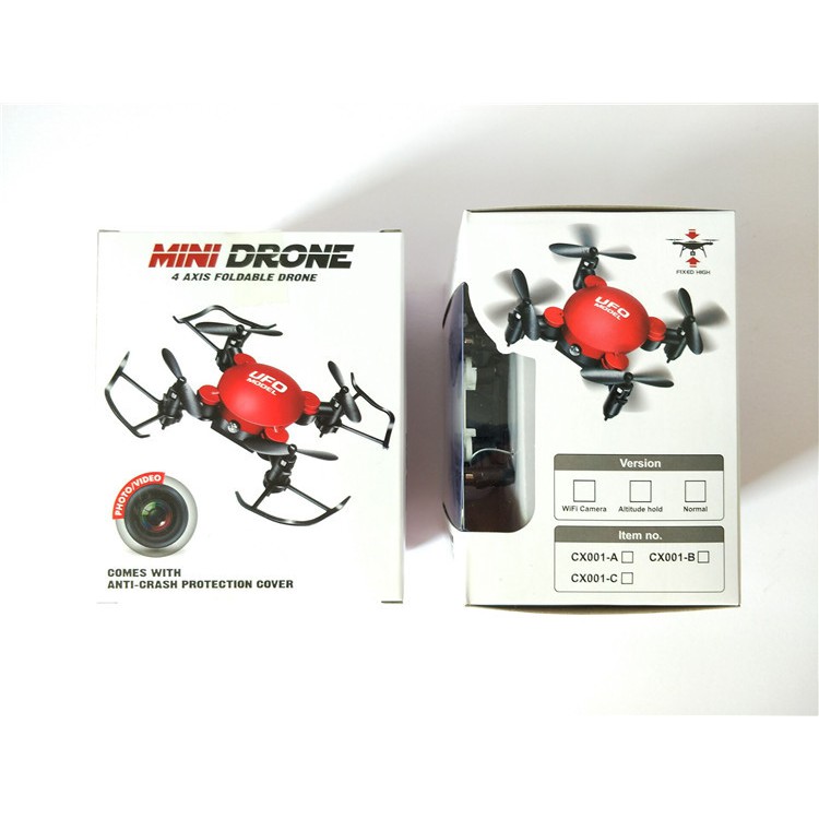 Máy bay điều khiển từ xa 4 cánh drone UFO new 2019, tự động giữ độ cao cân bằng trên không