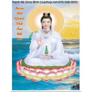 Tranh đính đá PHẬT QUAN ÂM YN5369 ( 35x50cm) chưa đính df458 lg1106