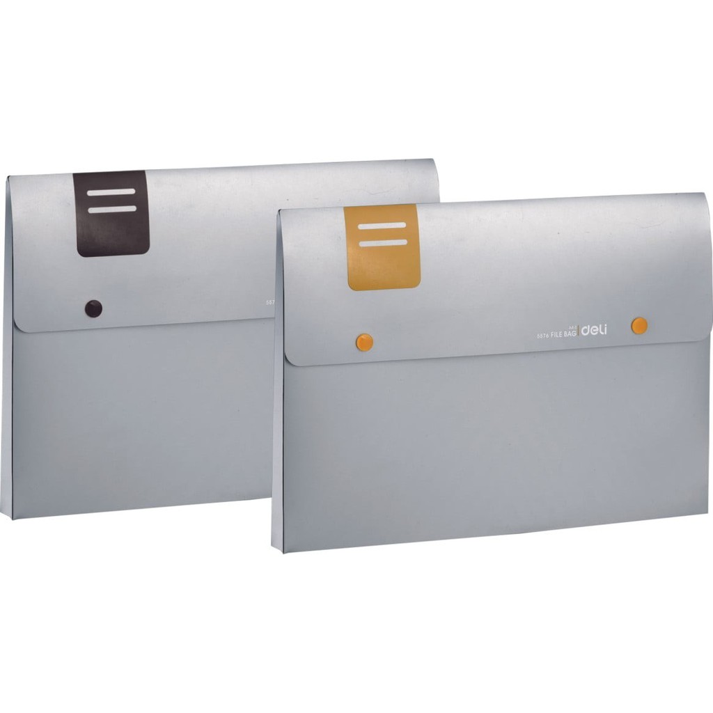 Cặp đựng tài liệu Deli 5576 có 2 nút bấm