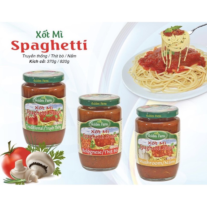 Xốt mì Spaghetti Golden Farm 370g