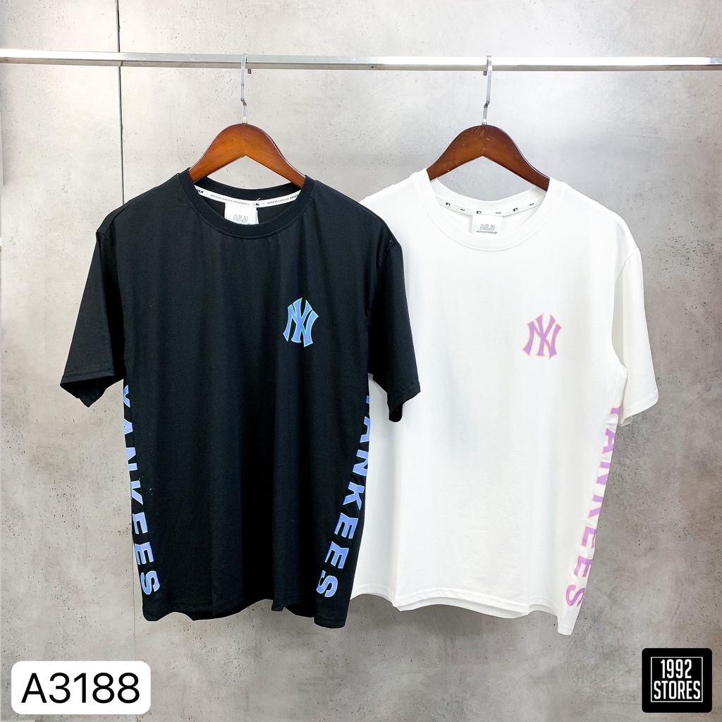Áo Thun Ny MLB In Chữ Nam Nữ - Chất cotton dày dặn ko bao giờ xù lông