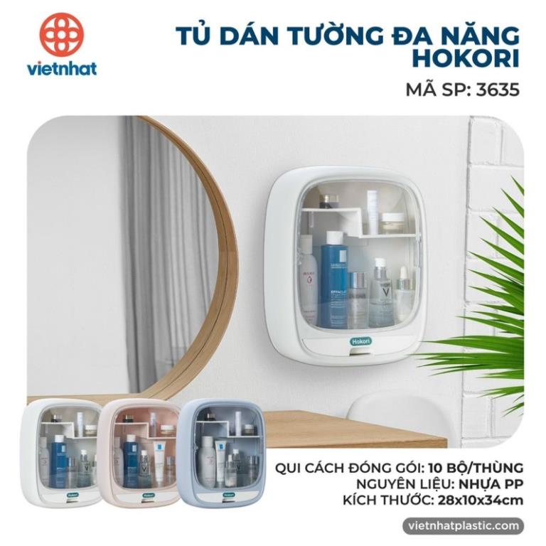 TỦ DÁN TƯỜNG HOKORI 3635 | TỦ ĐỰNG THUỐC, ĐỰNG ĐỒ ĐA NĂNG TIỆN LỢI