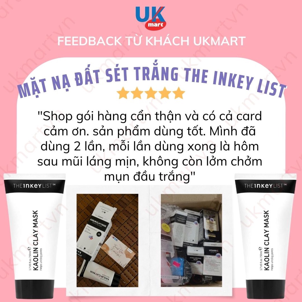 Mặt Nạ Đất Sét Trắng The Inkey List Kaolin Clay Mask 50 ml