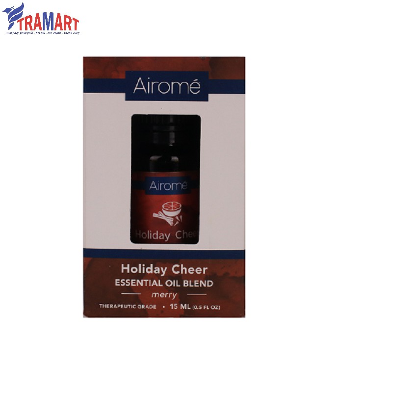 Lọ tinh dầu hỗn hợp 100% thiên nhiên Airomé 15ml AIR3362 Holiday Cheer (Xuất xứ Mỹ)