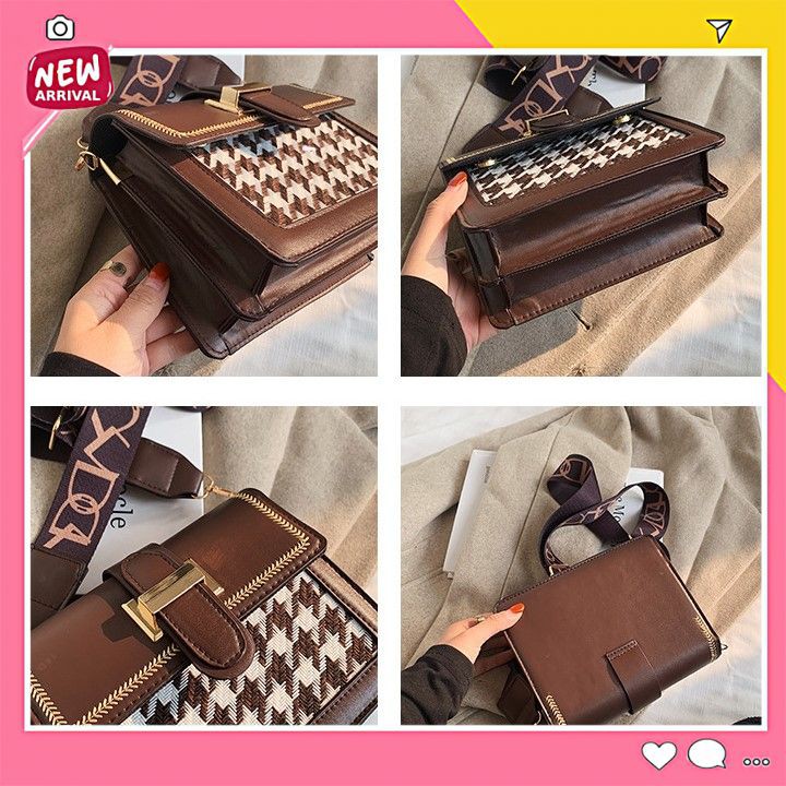 Túi đeo chéo, túi xách nữ vintage cao cấp kiểu dáng trẻ trung năng động công sở hottrend nhất 2021 | BigBuy360 - bigbuy360.vn