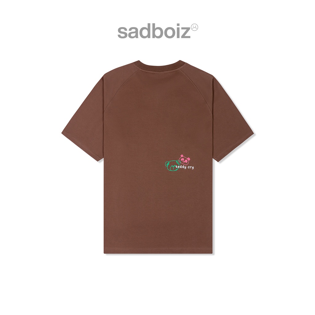 Áo thun SADBOIZ Teddycry Typo Brown