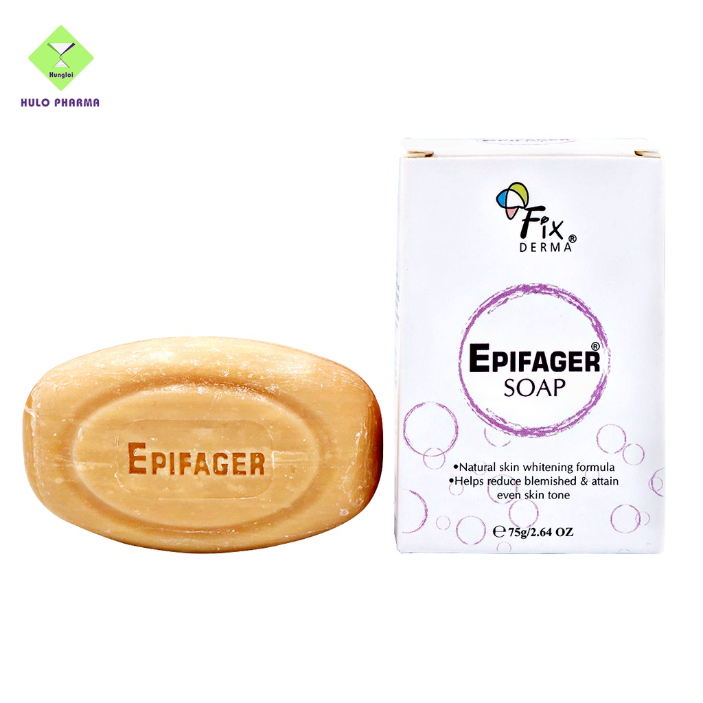 Xà Phòng Trắng Sáng Da, Mờ Thâm Nám, Tàn Nhang FIXDERMA Epifager Soap Giúp Da Sáng Mịn Đều Màu 75g