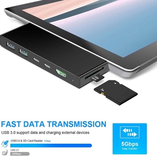 Đế Đọc Thẻ Nhớ Micro-Sd Cho Surface Pro 7 Usb C (5Gbps)