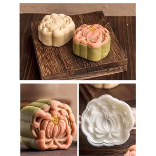 Khuôn trung thu lò xo hoa cúc 50g 1 mặt 1 nhấn