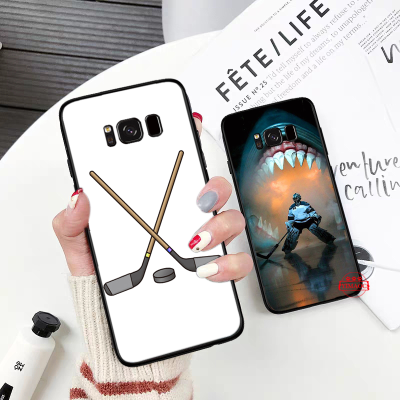 Ốp điện thoại mềm in hình môn thể thao khúc côn cầu trên băng cho Samsung S20 Ultra Note 8 9 10 Plus Lite