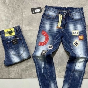 Quần dài jean nam in thêu họa tiết độc lạ, đẹp mắt, chất co giãn, thoải mái, phong cách trẻ trung, năng động 2022 KAYSTO
