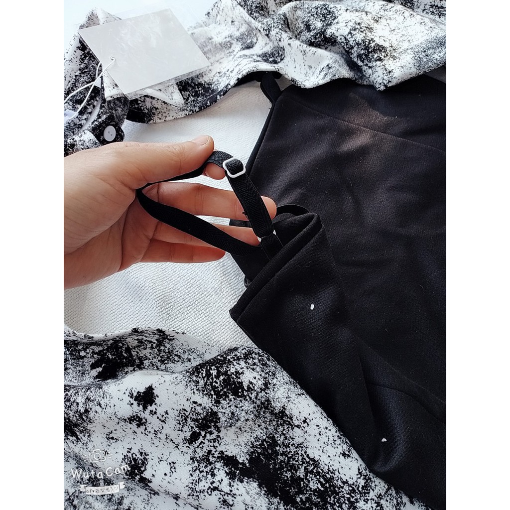 Sét Váy Áo Croptop Loang Tiểu Thư Sexy Nơ Cổ | BigBuy360 - bigbuy360.vn