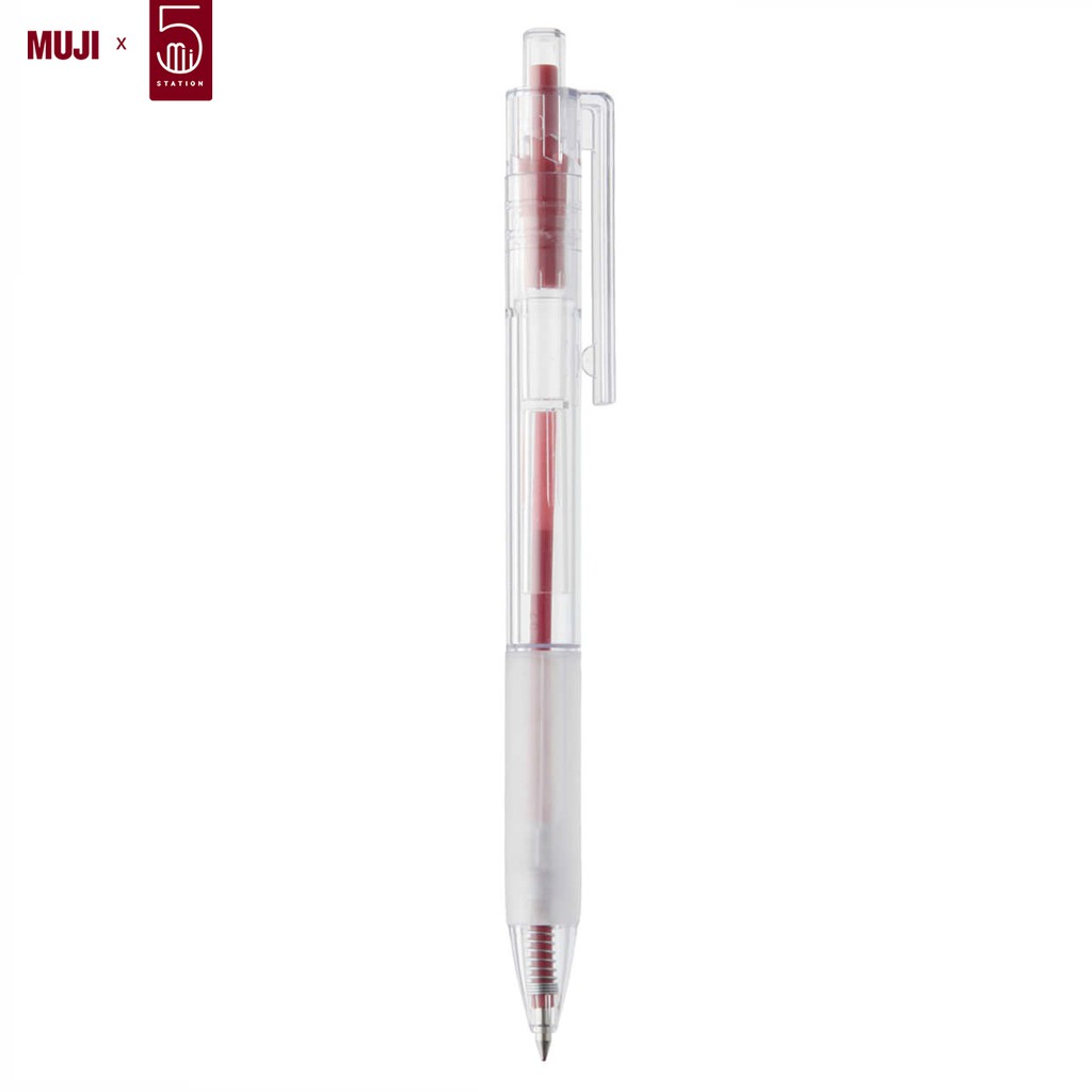 Bút Bi Bấm POLYCARBONATE Muji - Hàng Chính Hãng