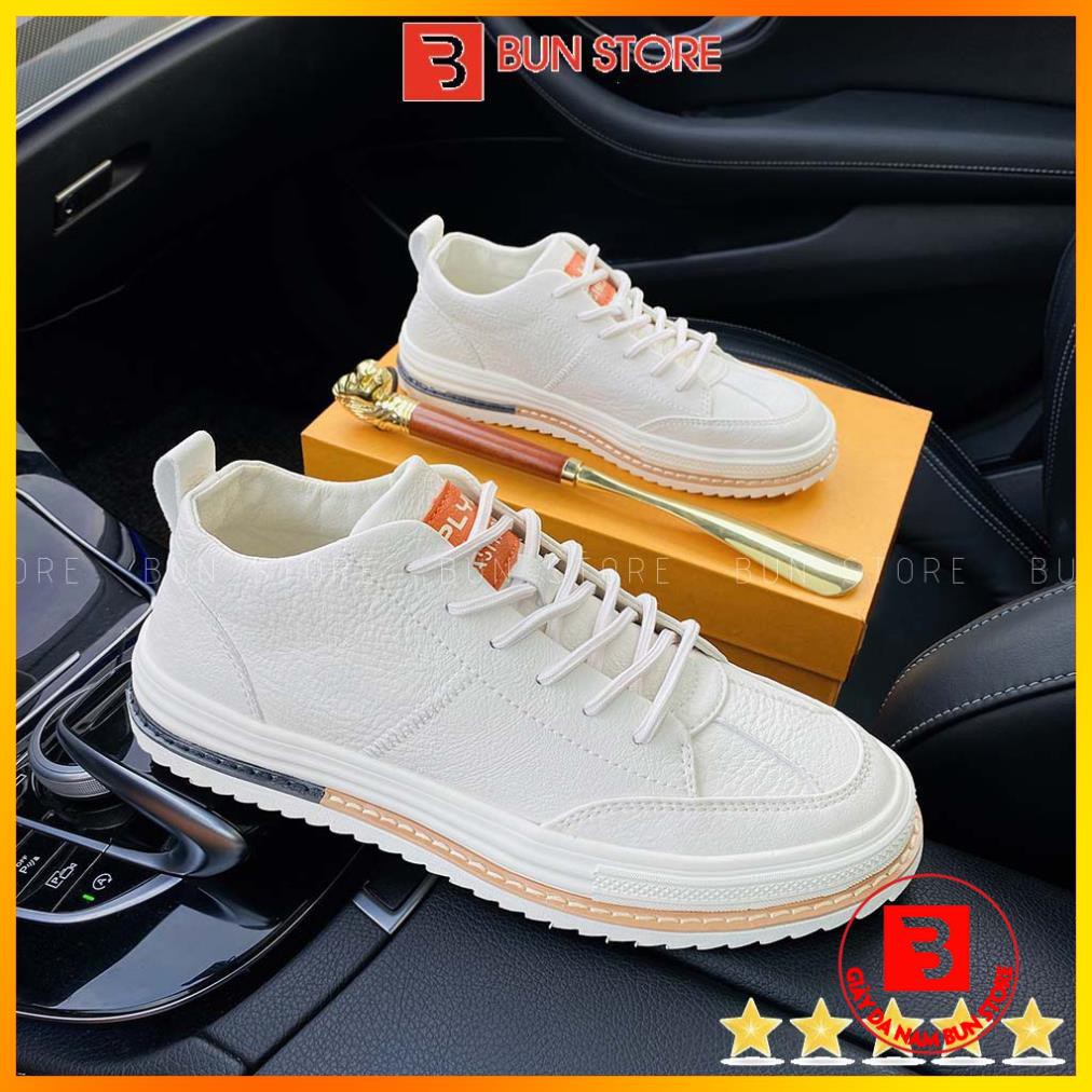 TOP Giày Nam cao cấp Bun Store - Giày da nam thời trang Sneaker trẻ trung, phong cách G9823T