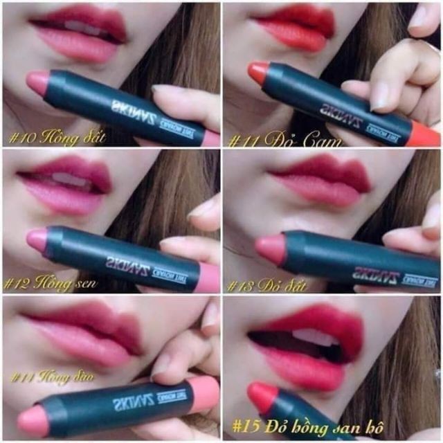 Son Môi Bút Chì Skinaz Crayon Tint Cao Cấp Hàn Quốc chính hãng