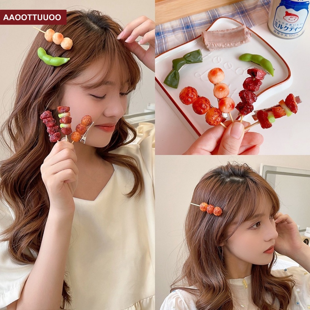 Kẹp tóc mẫu hình thức ăn độc đáo