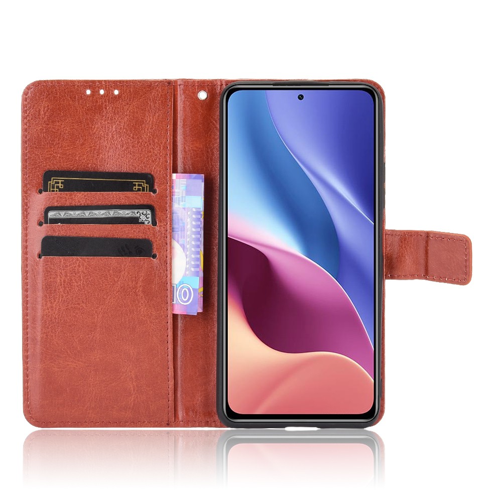 Ốp lưng Xiaomi Redmi K40 Pro vỏ bọc Giả da Ví lật Redmi K40 Pro RedmiK40 Case Cover Flip PU Leather Stand