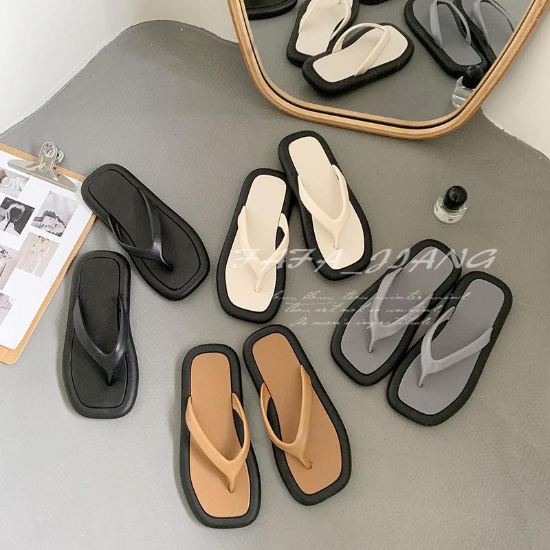 Dép Sandal Đế Dày Phong Cách Phương Tây Thời Trang Mùa Hè Cho Nữ