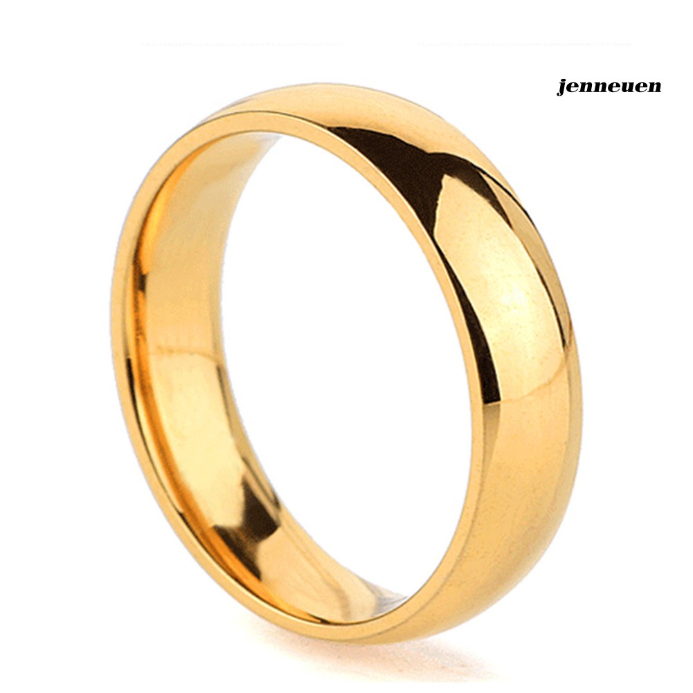 Nhẫn Thép Titan Thiết Kế Đơn Giản Cho Cặp Đôi