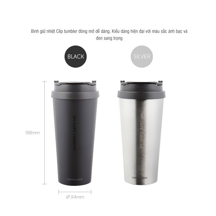 Ly Giữ Nhiệt Lock&Lock Clip Tumbler 540ml LHC4151