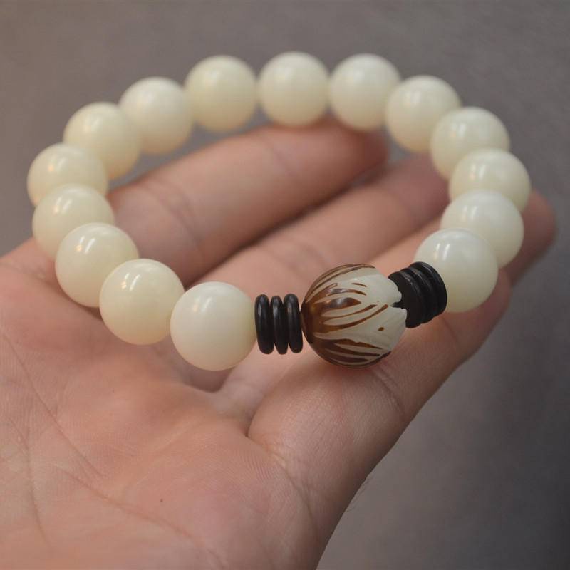 Vòng Tay Chuỗi Hạt Bồ Đề 12mm Phong Cách Phật Giáo Thời Trang Cho Nam Và Nữ