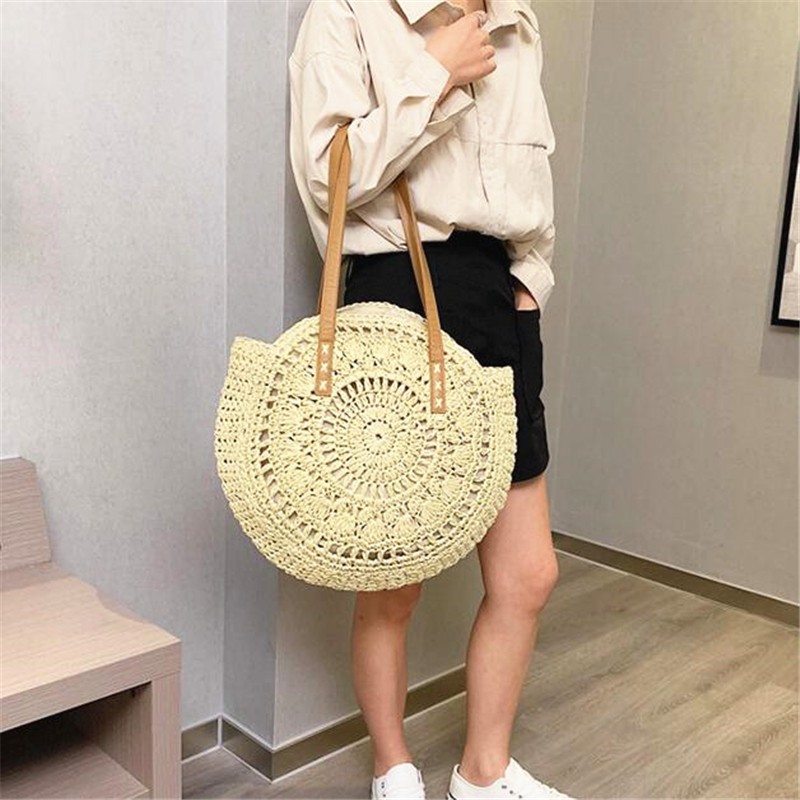 Túi cói đi biển tự làm thủ công
