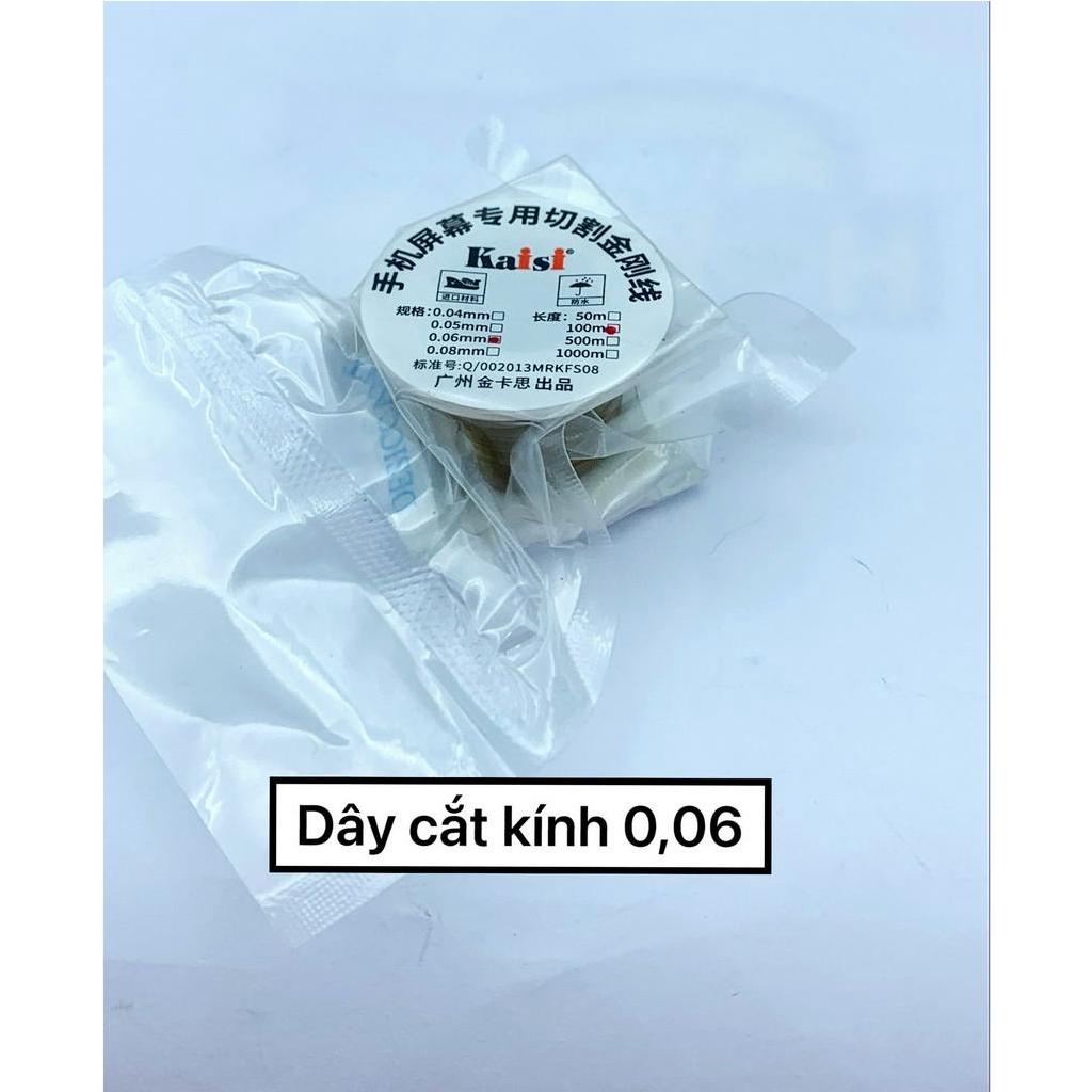 Dây cắt kính, tách kính 0.03mm/ 0.04mm/ 0.05mm/ 0.06mm/ 0.08mm chuyên dụng cho màn hình điện thoại