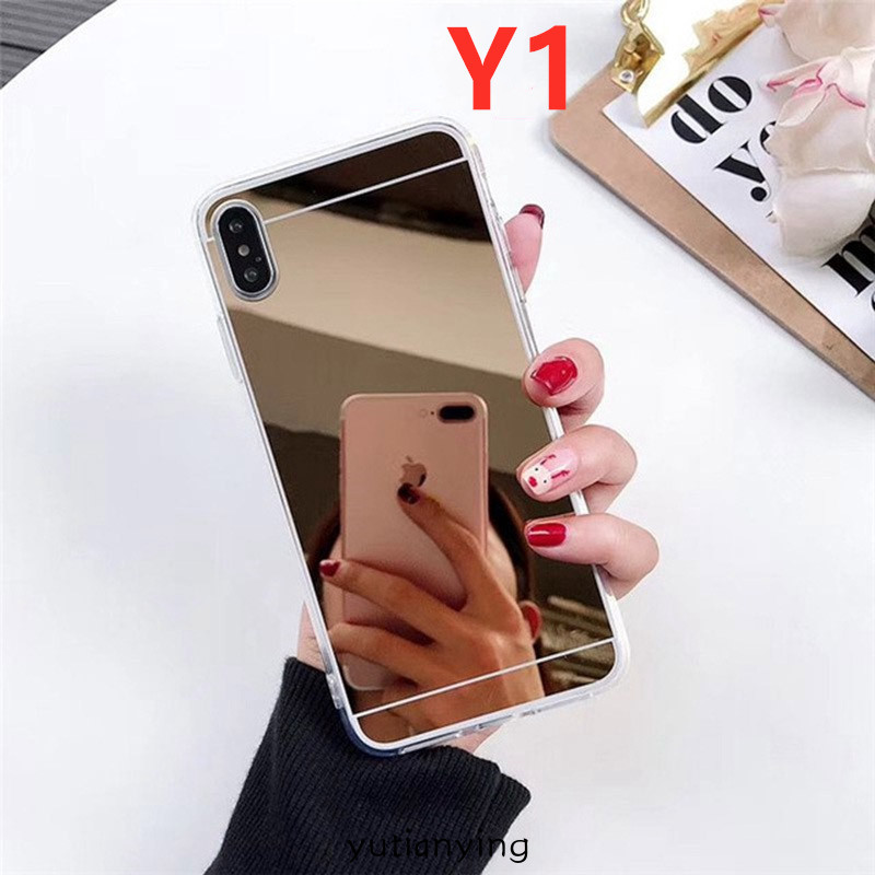 Makeup Mirror Case Oppo A5 A9 2020 A37 A1k A5s A7 A3s F9 F7 F11 A71 A92 A52 A12 A31 Reno3 A91 F9pro F1s A83 A57 Shockproof Acrylic Cover