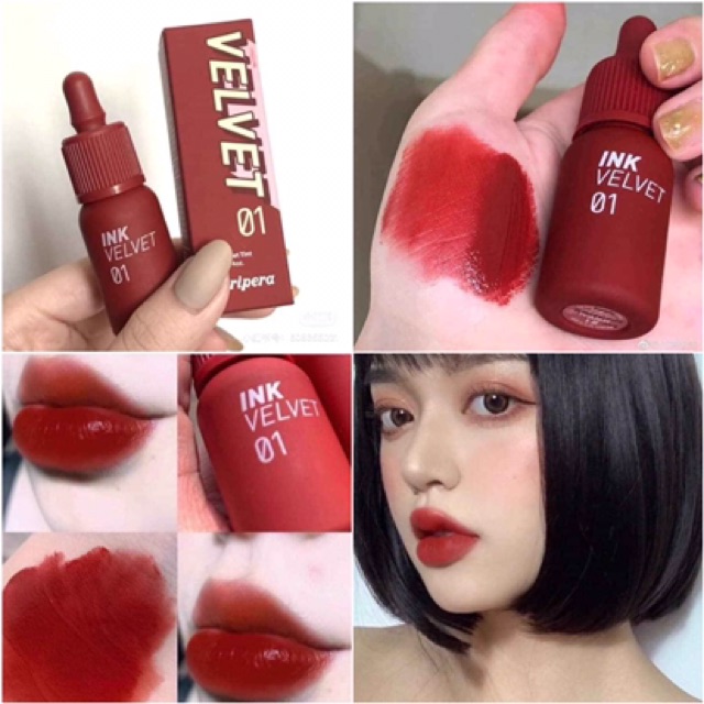 💥Son Kem Lỳ Peripera Lip Tint Ink Velvet Tint mẫu mới 2019
