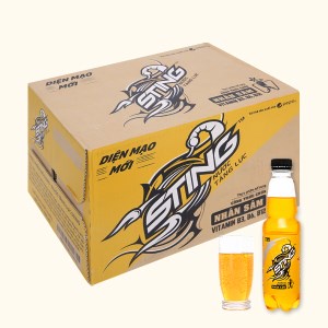Nước Uống Tăng Lực Sting Hương Dâu - Gold Rush Energy Drink Chai Nhựa 330ml - Đại lý 273