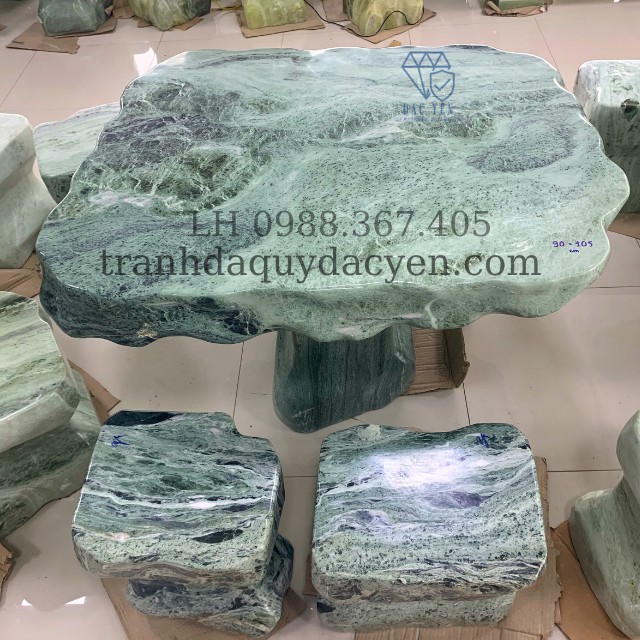 Bộ bàn ghế Yên Bái cao cấp trang trí sân vườn - Tặng 6 đôn đẹp