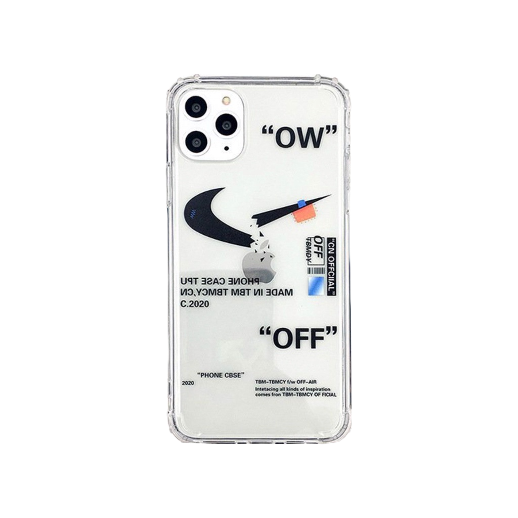 Ốp Lưng OFFWHITE logo gãy đen