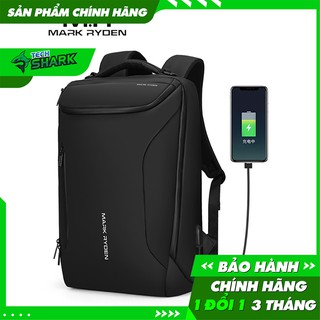 Balo mark ryden mr9068yy dáng mềm kèm khóa chống trộm có khe cắm usb & áo mưa
