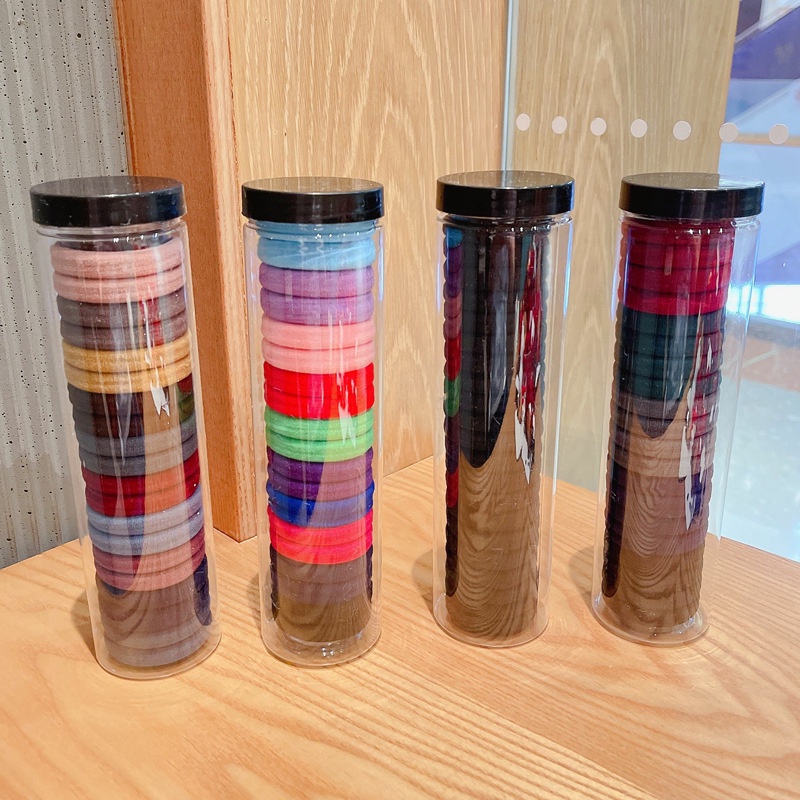 Dây Buộc Tóc Cao Su Co Giãn Tốt Thoải Mái Màu Sắc Cà Phê Xinh Xắn