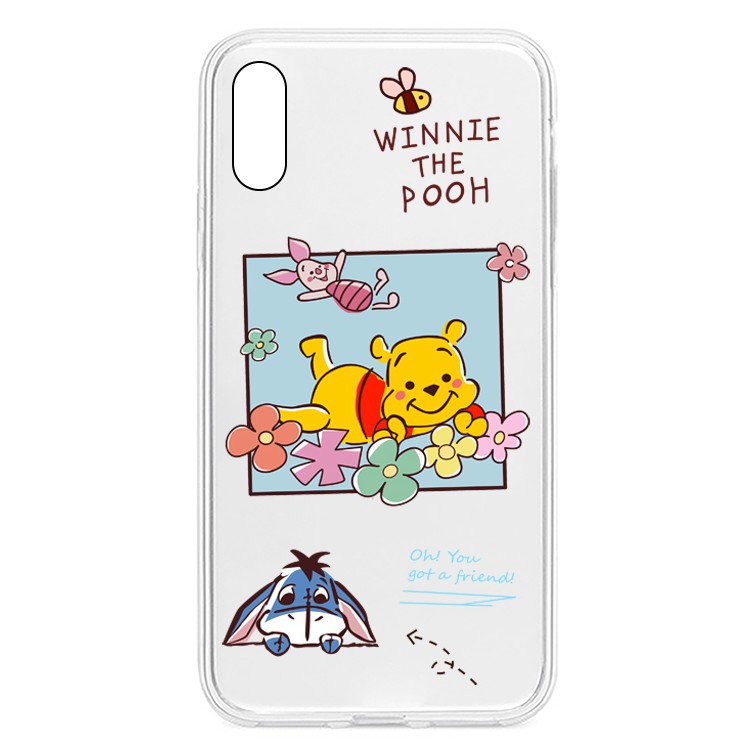 Ốp lưng đủ dòng Vsmart Joy 1/Joy 2+/Joy 4/Active 3/Bee/Live/Live 4/...Silicone trong in hình Gấu Pu