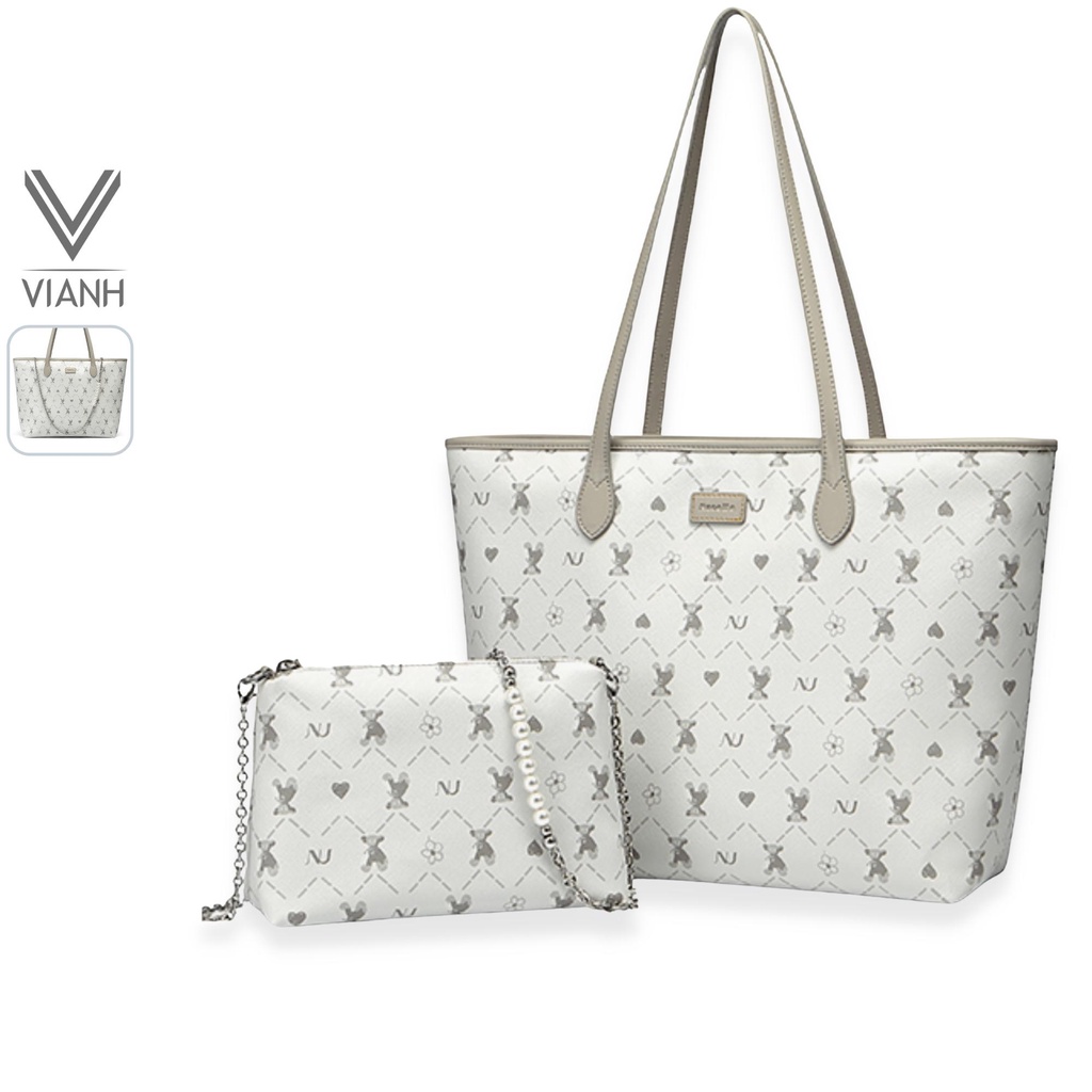 Túi xách nữ to size lớn sang trọng bộ set cao cấp kiểu tote bag thời trang hàng hiệu đẹp Nucelle 1171900 đi làm đi chơi