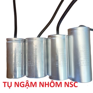 Tụ ngậm CBB65 ( kapa nhôm) tụ nhôm NSC liền day dùng cho máy bơm