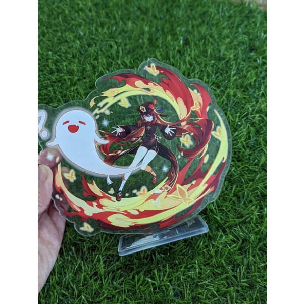 Mô hình Standee Mica Arcrylic nhân vật Genshin Impact 15cm Zhongli Xiao Lôi Thần Yelan kazuha Yae ayaka Hutao Ganyu