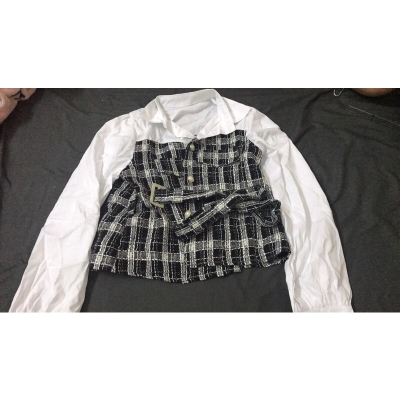 ÁO SƠ MI DẠ TWEED CARO JU SEOK KYUNG PENTHOUSE