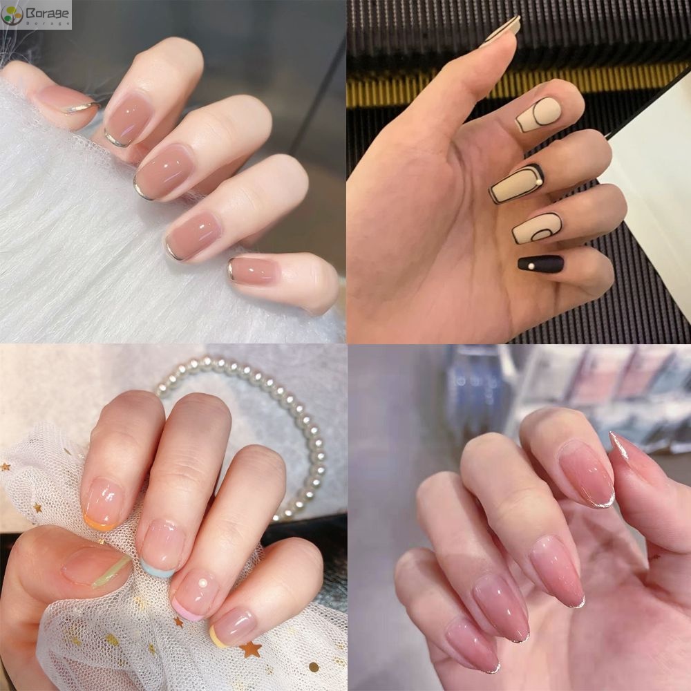 [Hàng mới về] Set 24 móng tay giả thiết kế thời trang cho nữ
