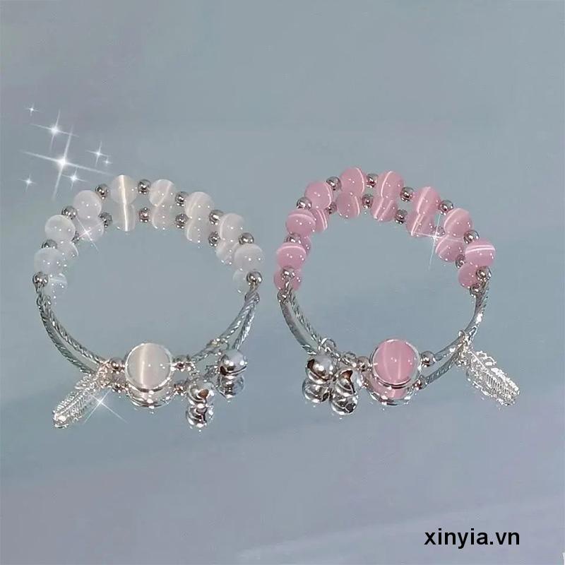 Vòng Tay Đá Opal Đơn Giản Cho Cặp Đôi Nữ