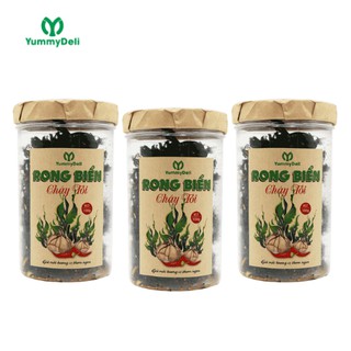 (Combo 5 hũ) 500gr Rong Biển Cháy Tỏi YummyDeli - dồ ăn vặt tốt cho sức khỏe