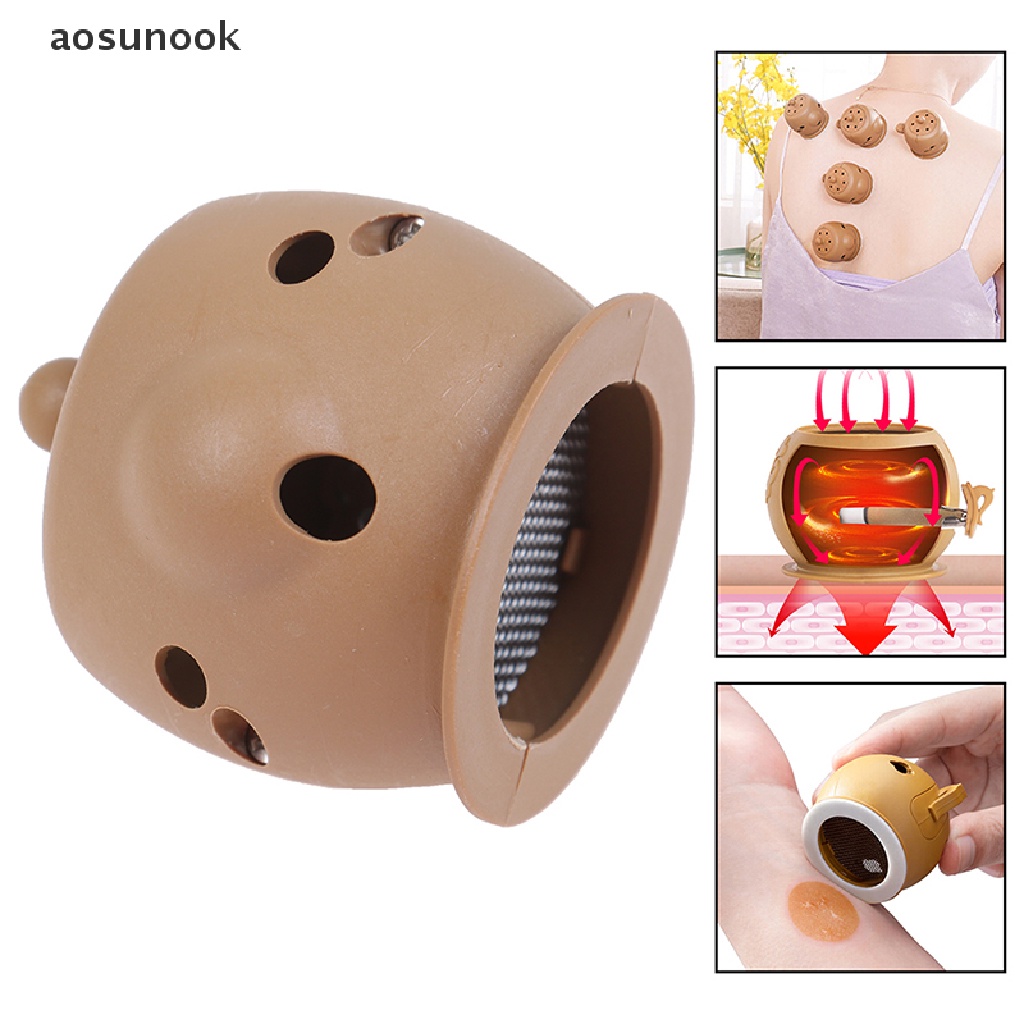 Hộp đốt ngải cứu chườm nóng mát xa châm cứu theo phong cách Trung Hoa