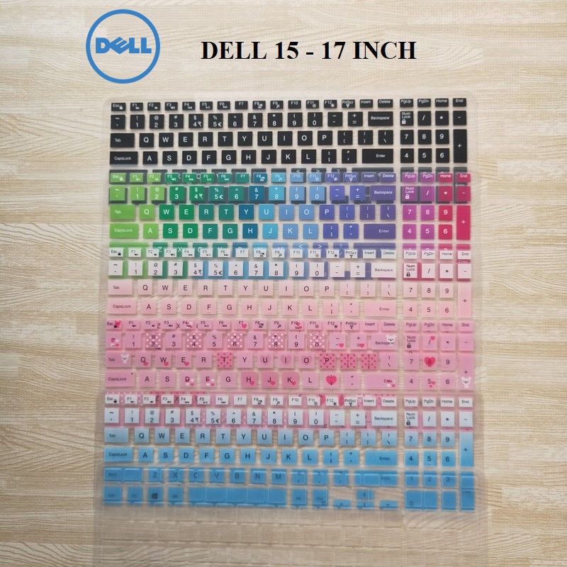 Miếng silicon phủ - bảo vệ bàn phím laptop Dell 15 inch