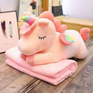 Set chăn kèm gối ngựa pony.